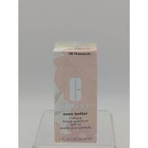 💜Clinique Even Better SPF 15 Foundation CN 10 Alabaster Floral Box NIB
